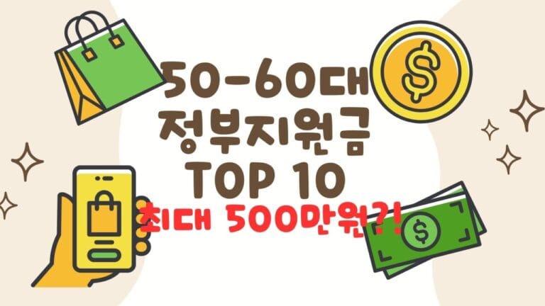 50-60 정부지원금 top10